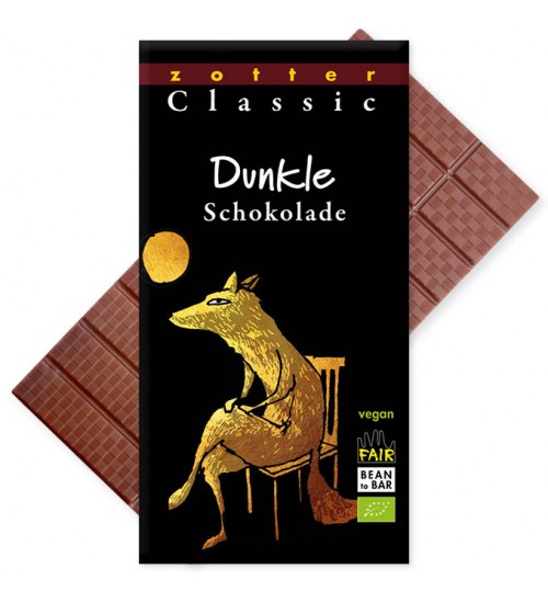 Vegan, klassikaline šokolaad "Dunkle Schokolade"- tume šokolaad